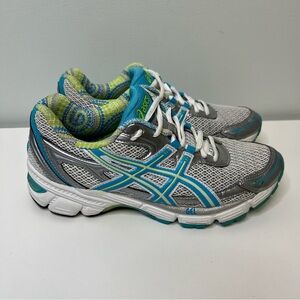 Asics 75 Gel Duomax Womens Size 7.5 Running Athletic Shoes Sneakers Blue Green
